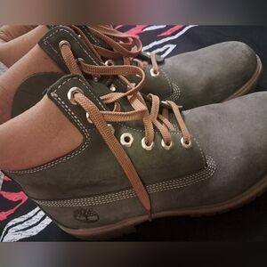 Green Timberland Boots